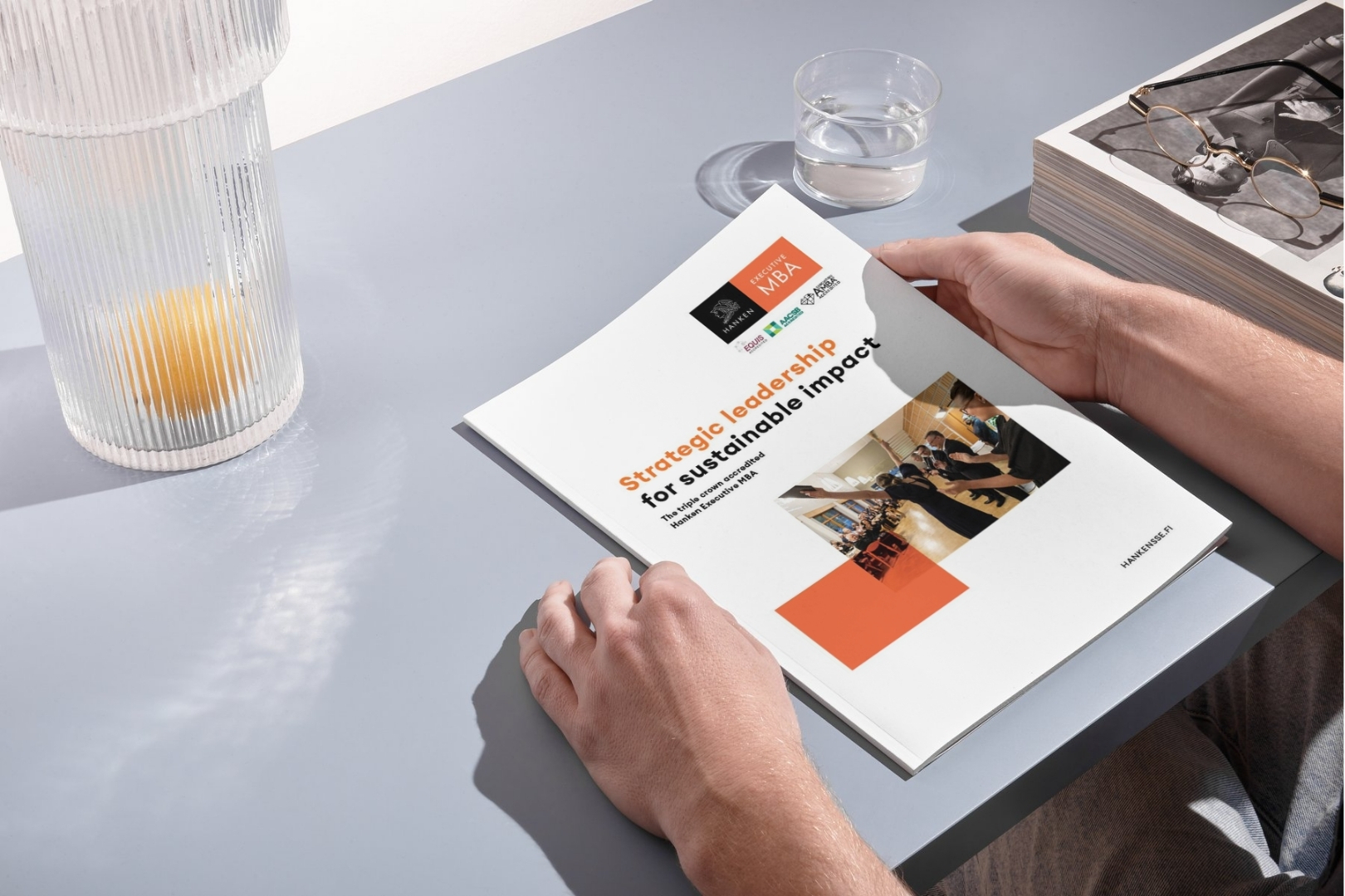 EMBA 2026 brochure mockup EMBA 2026 brochure mockup