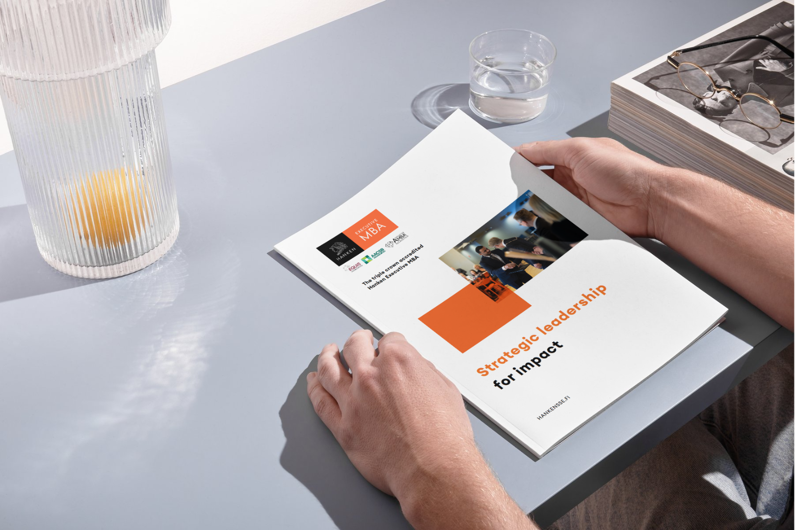 EMBA programme brochure mockup EMBA programme brochure mockup